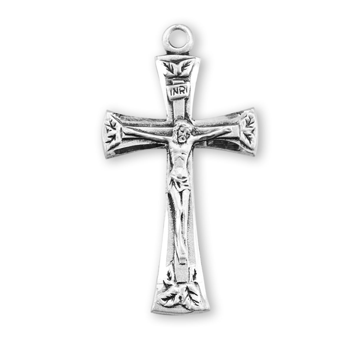 Sterling Silver Crucifix w/18"Ch-Bxd