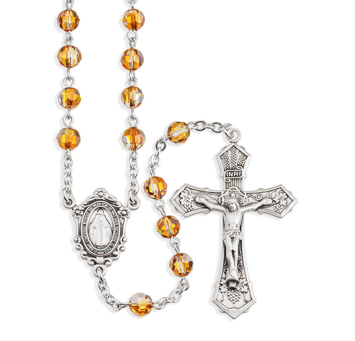 6mm Finest Copper Sterling Silver Rosary-Bxd 80/192
