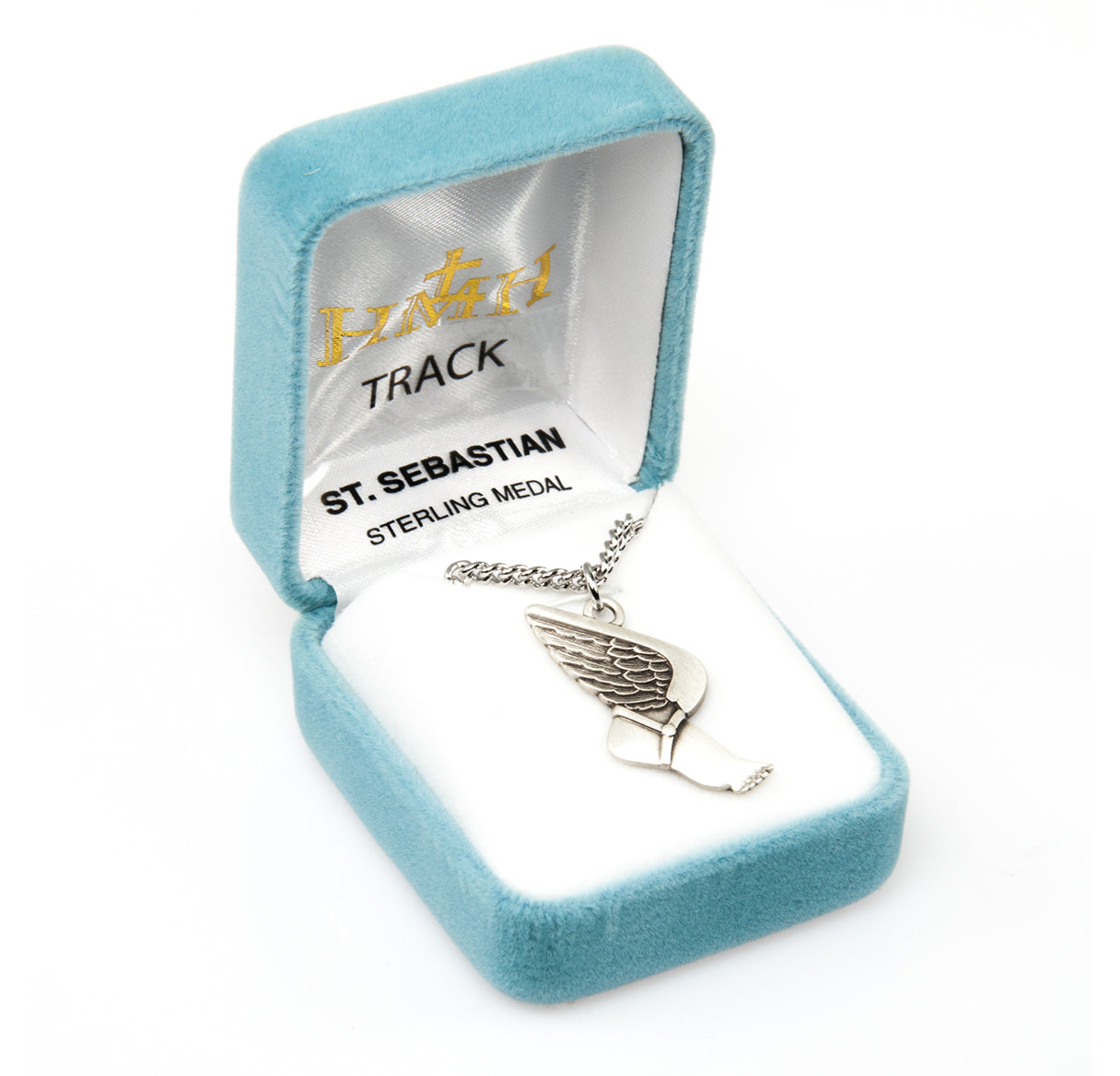 Saint Sebastian Sterling Silver Track Athlete Medal