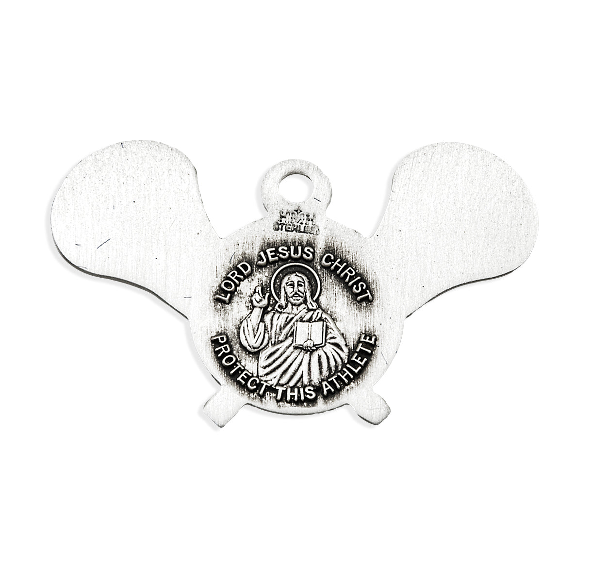 Lord Jesus Christ Sterling Silver Lacrosse Athlete Medal