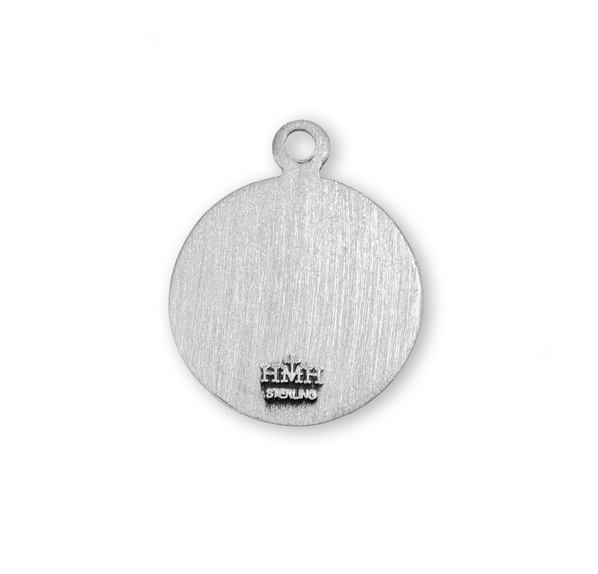 Patron Saint Christopher Round Sterling Silver Medal