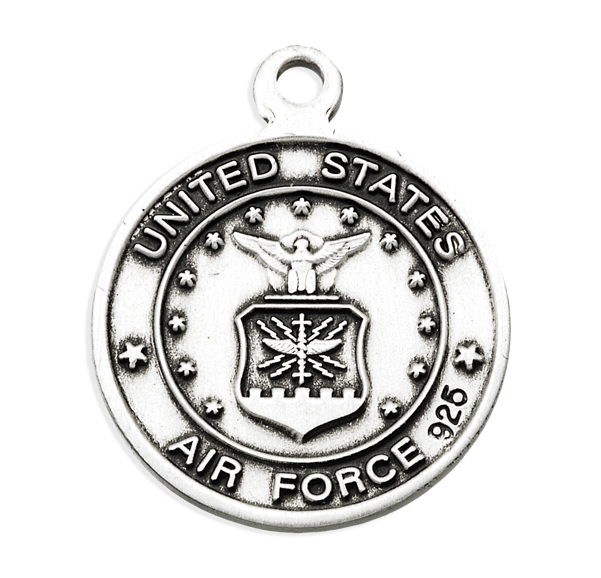 Sterling Silver St. Michael Air Force 18" Ch-Bxd