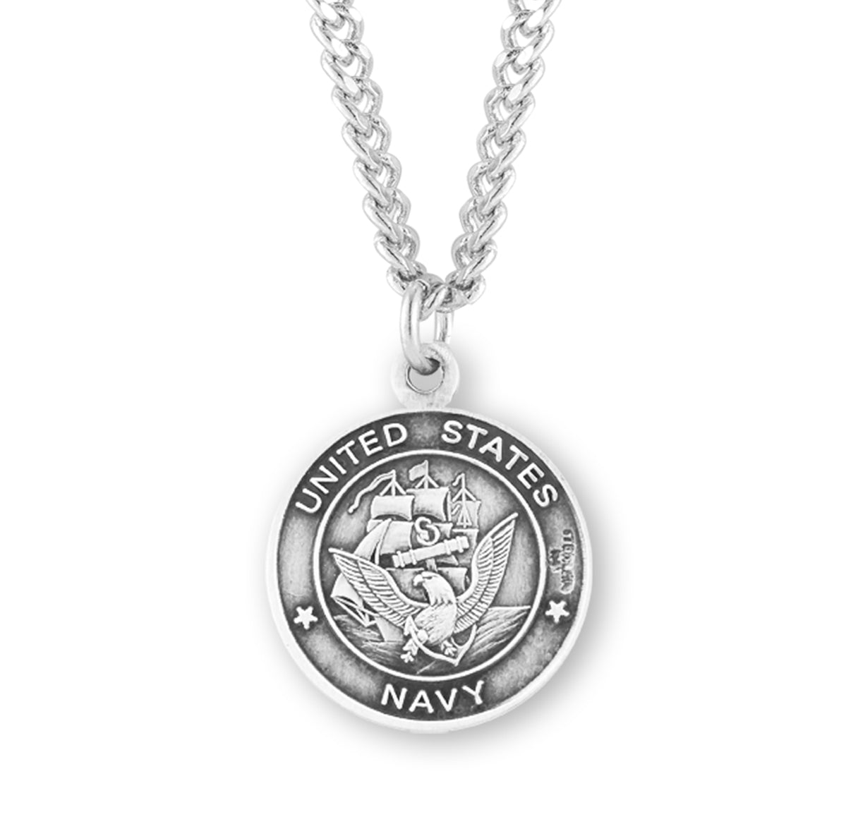 Sterling St. Michael Navy-18" Ch-Bxd