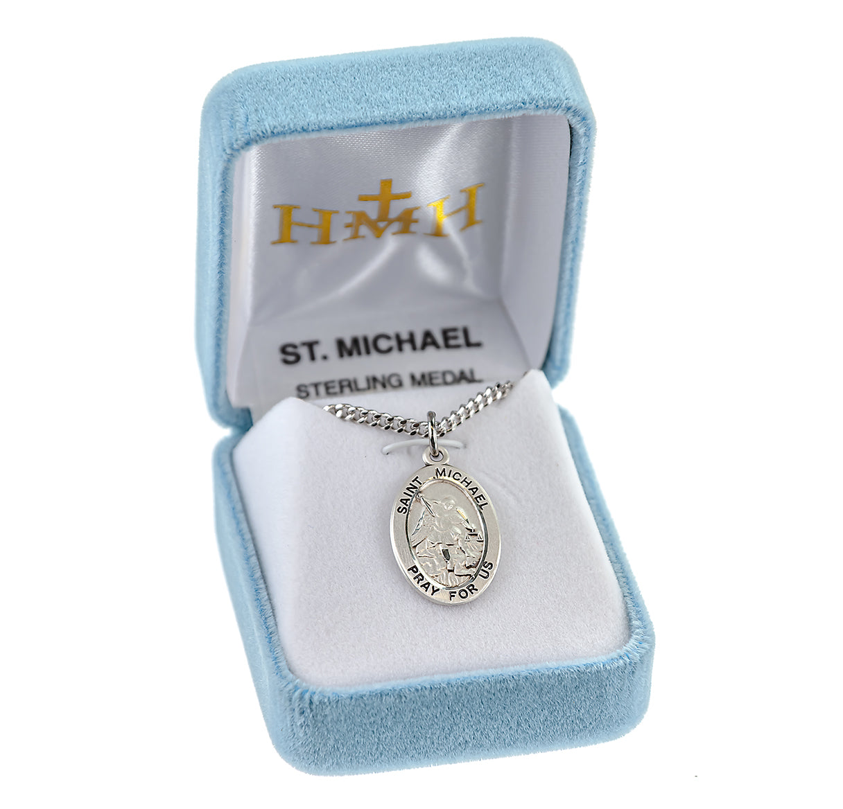 Sterling Oval St Michael-18" Ch-Bxd