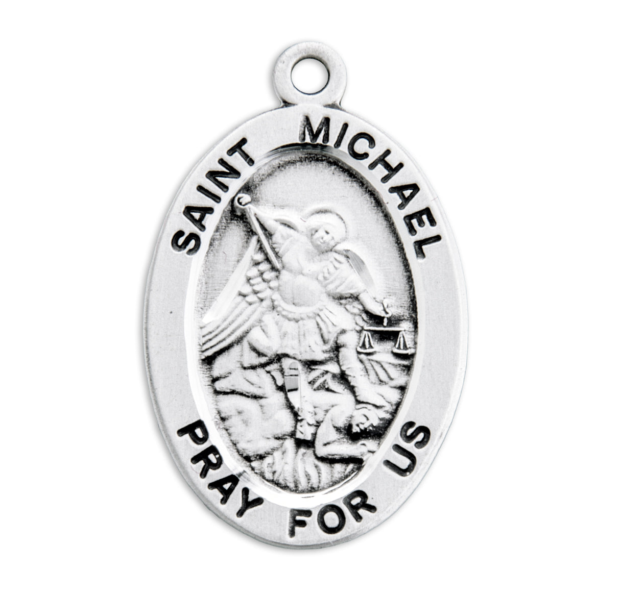 Sterling Oval St Michael-18" Ch-Bxd