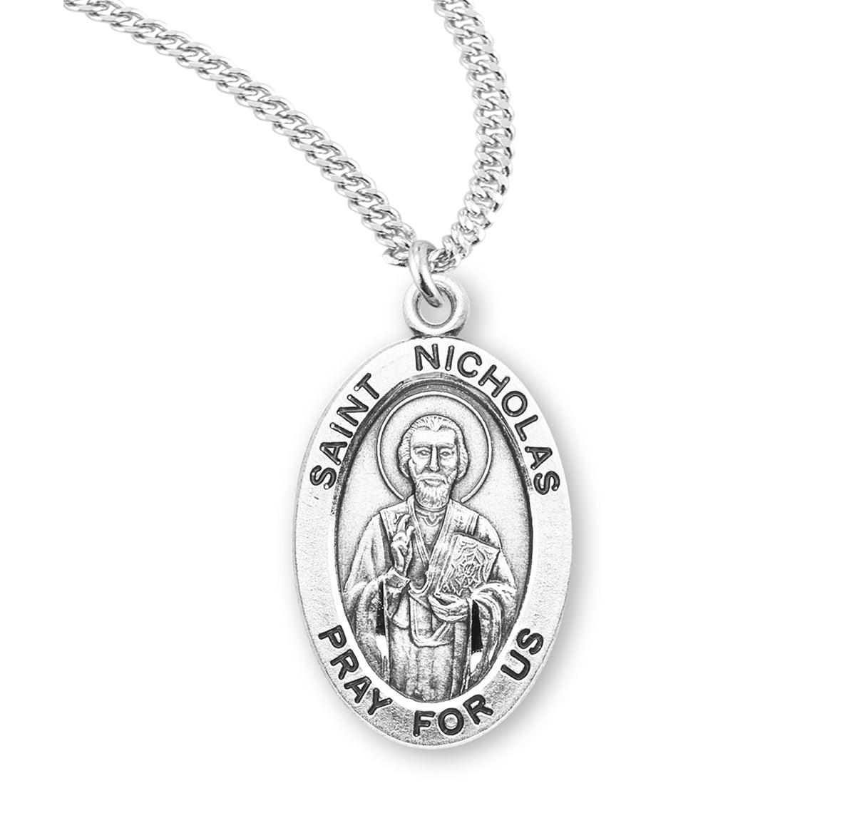 Sterling Oval St Nicholas 18" Ch-Bxd