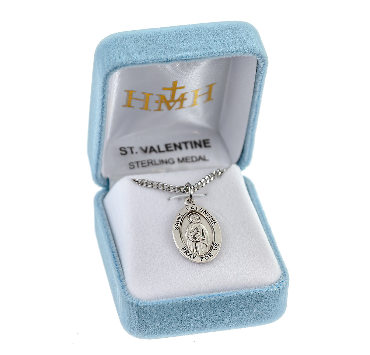 Sterling Oval St Valentine 18" Ch-Bxd