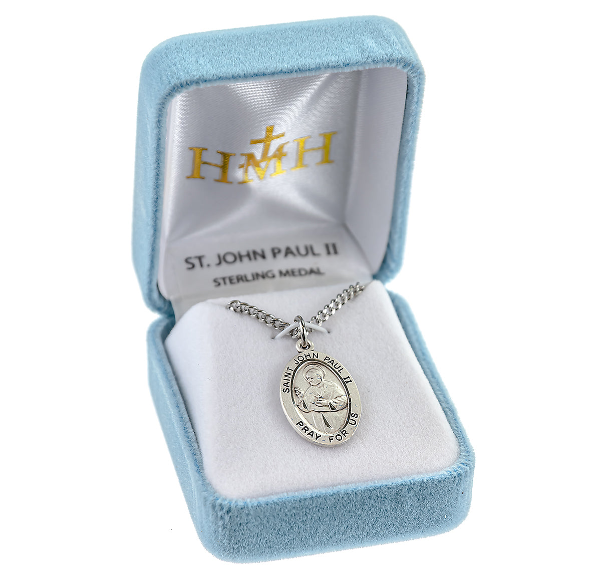 Saint John Paul II Oval Sterling Silver Medal