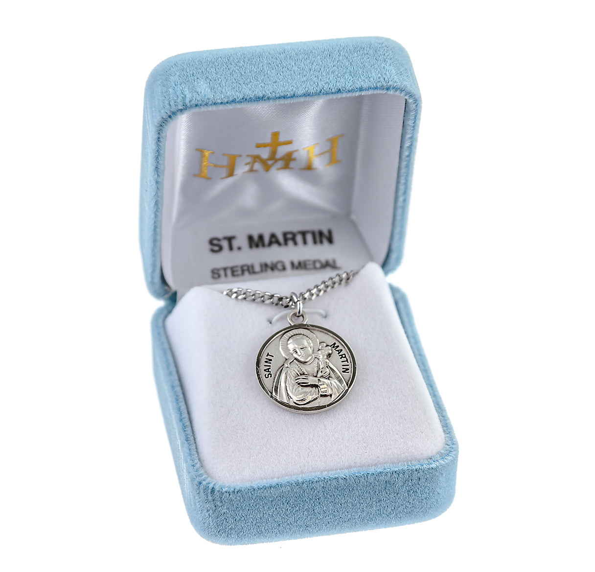 Patron Saint Martin De Porres Round Sterling Silver Medal