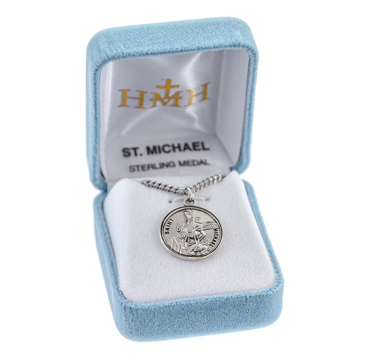 Patron Saint Michael Round Sterling Silver Medal