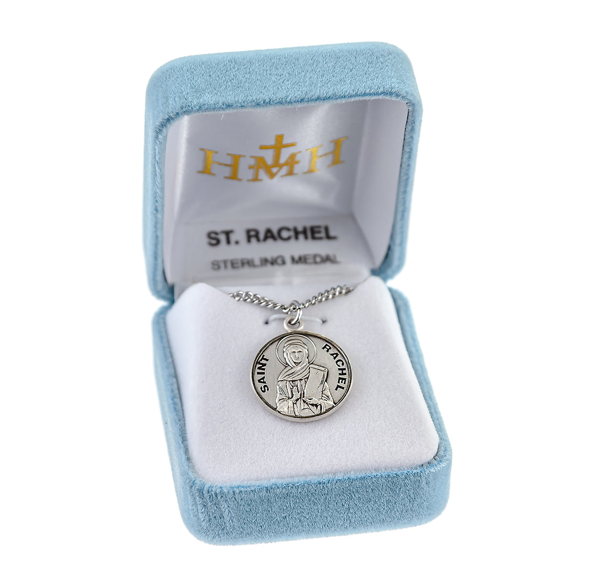 Patron Saint Rachel Round Sterling Silver Medal