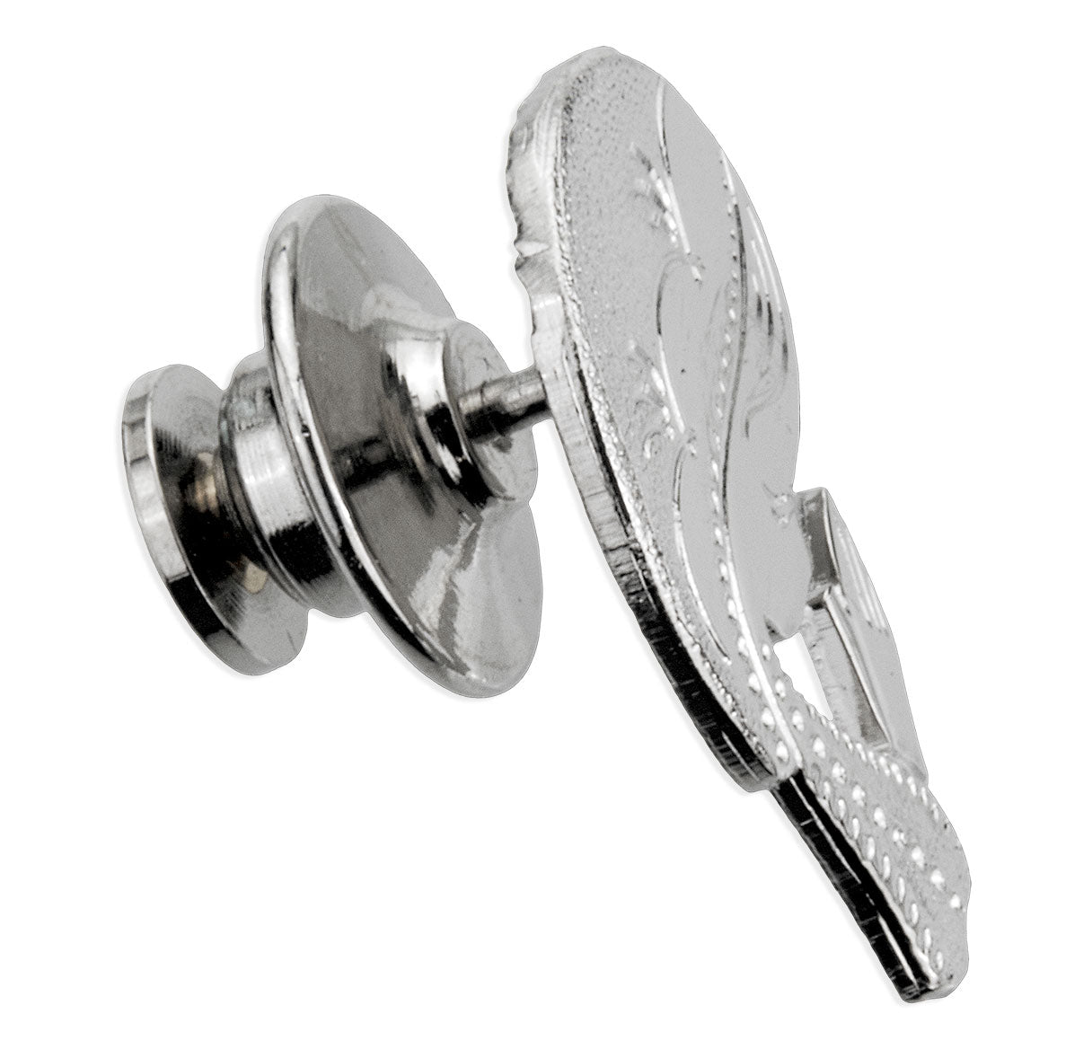Sterling Silver Contemporary Praying Madonna Bust Lapel Pin
