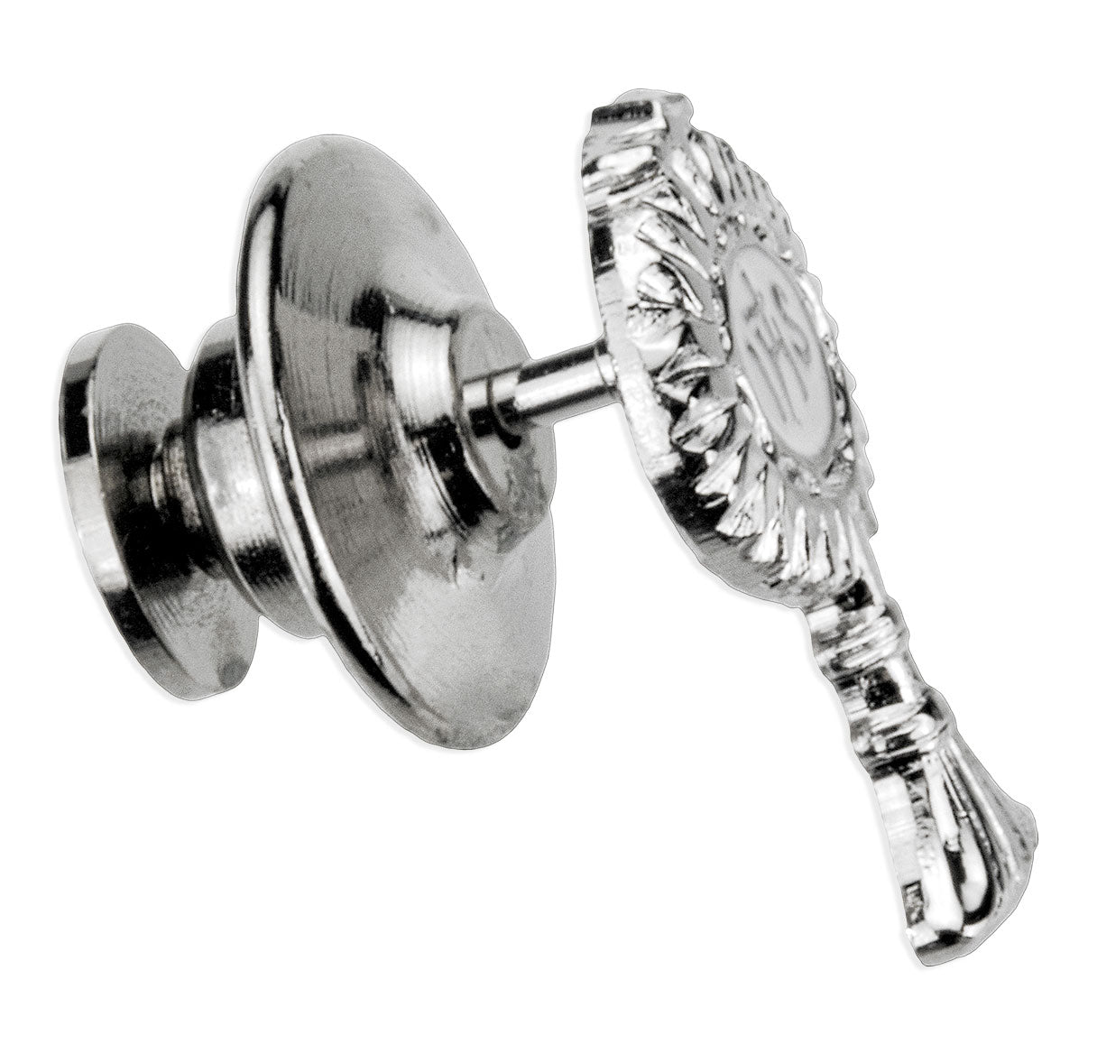Sterling Silver Monstrance Pin Rhodium Plate