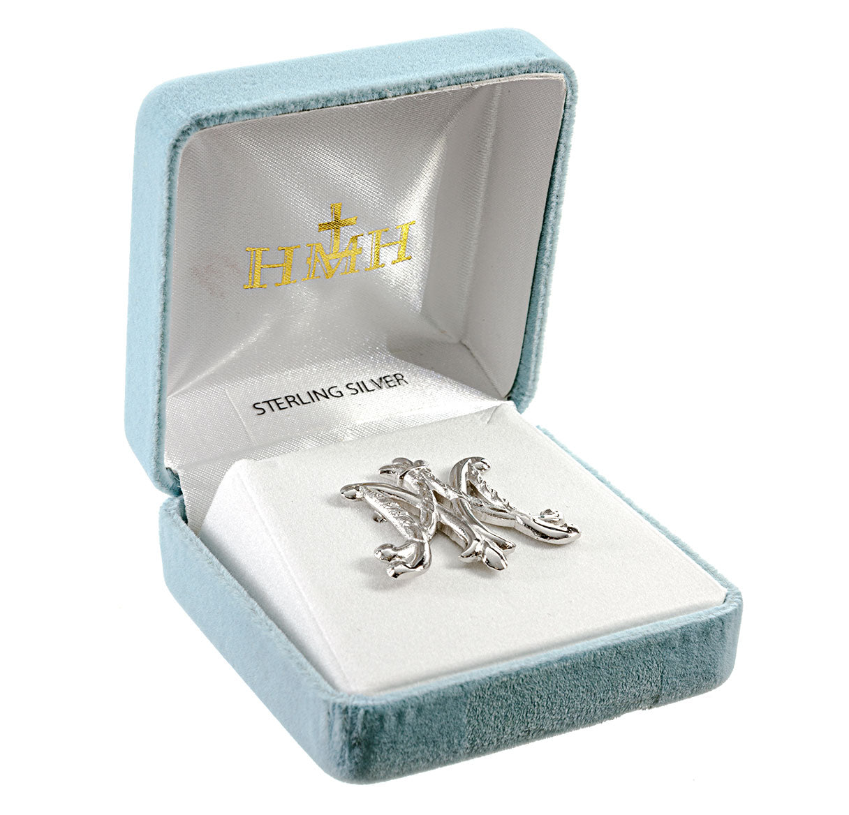 Sterling Silver Ave Maria Brooch-Bxd