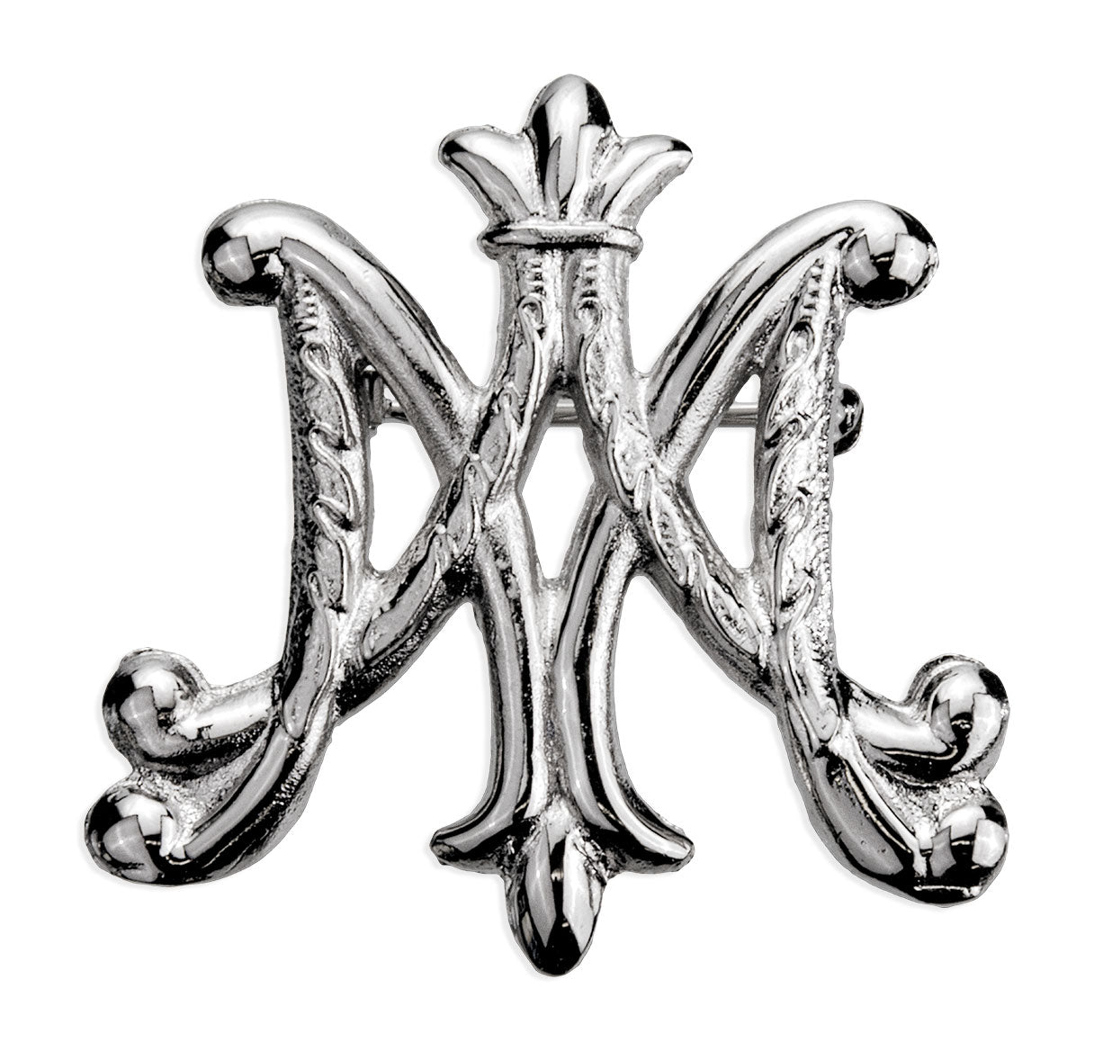 Sterling Silver Ave Maria Brooch-Bxd