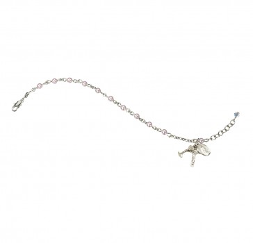 4mm Finest Crystal Pink Pearl Beads with Sterling Silver-(S3100/S1802/S3802)-Boxed