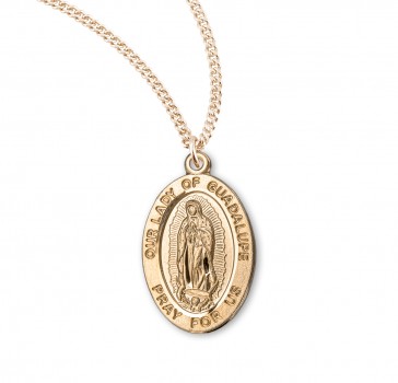 16kt Gold Over Sterling O.L. Guadalupe 18" Ch-Bxd
