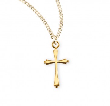 Gold Over Sterling Silver Cross 
