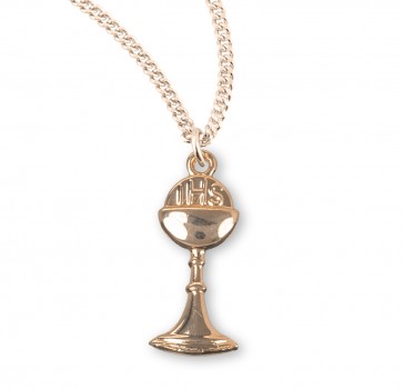 Gold Over Sterling Silver Chalice Pendant 