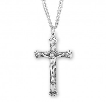 Sterling Silver Rosary Cfx 24" Ch-Bxd