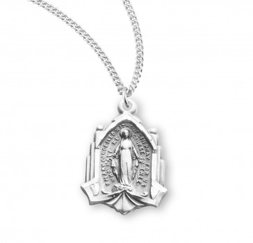 Sterling Silver Cathedral Mirac 18" Ch-Bxd