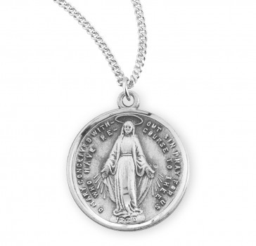 Sterling Silver Rd Miraculous 18" Ch-Bxd (LIMITED AVAILABILITY)