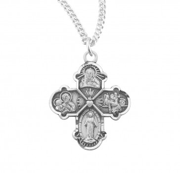 Sterling Silver Four-Way Medal