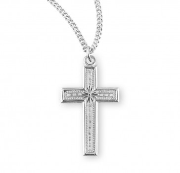 Sterling Silver Cross on an 18" Ch-Bxd