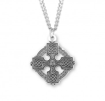 Sterling Silver Irish Celtic cross 