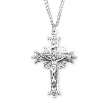 Sterling Silver Rosary Cfx-24" Ch-Bxd