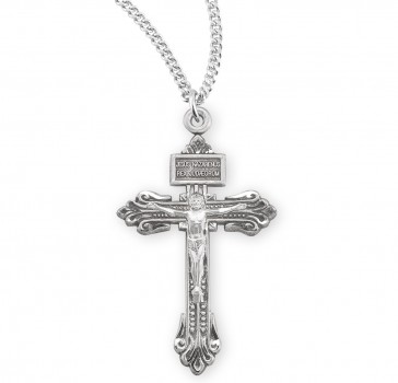Sterling Silver Pardon Crucifix -*24" Ch-Bxd