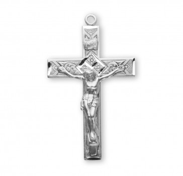 Sterling Silver Rosary Cfx 24" Ch-Bxd