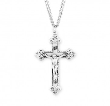 Sterling Silver Rosary Cfx 24" Ch-Bxd