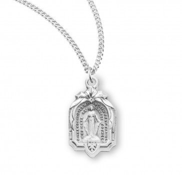 Sterling Silver Small Fancy Miraculous-18" Ch-Bxd