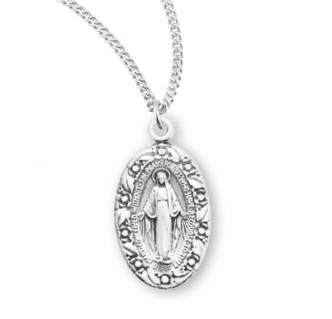 Sterling Mirac w/Flowered Rim-18" Ch-Bxd