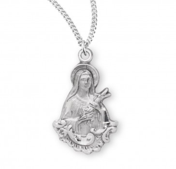 Saint Therese of Lisieux Sterling Silver Medal 
