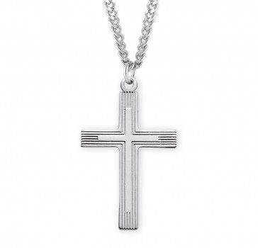 Sterling Silver Med Fancy Cross-*24" Ch-Bxd