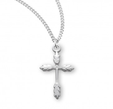 Sterling Silver Wheat Cross