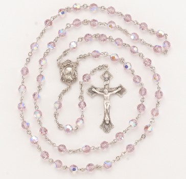 6mm Finest Light Amethyst Sterling Rosary (74/117)