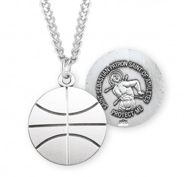 Sterling Silver Sebastian Basketball 24" Ch-Bxd