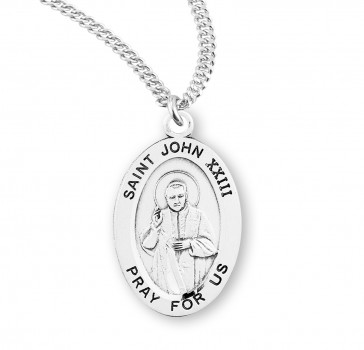 Sterling Silver St. John XXIII Medal-*20" Ch-Bxd
