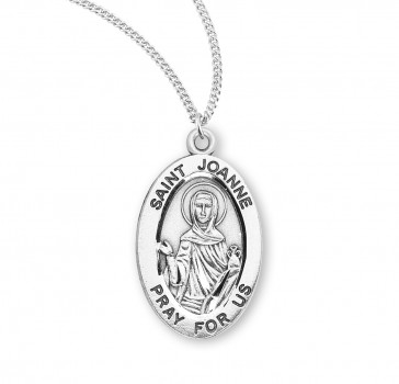 Sterling Oval St Joanne-*18" Ch-Bxd