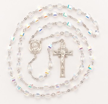 Aurora Faceted Cube Rosary