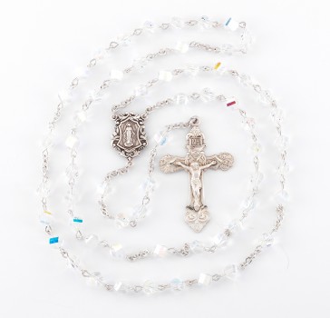 Aurora Helix Shape Finest Austrian Crystal Rosary