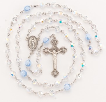 Finest Austrian Crystal and Murano Glass Rosary 