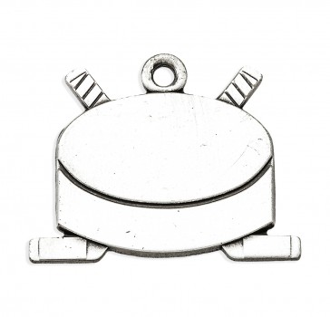 Sterling Silver St. Sebastian Hockey 24" Ch-Bxd