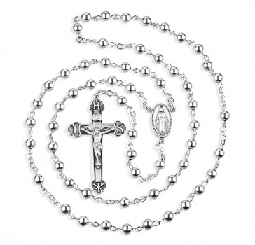 High Polished 5mm Sterling Silver Round Beads- Bxd 68/151