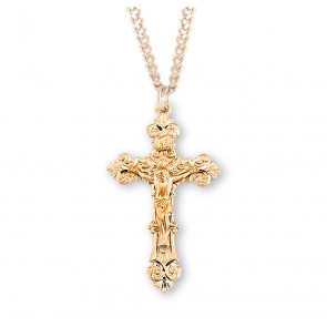 16kt Gold Over Sterling Silver Rosary Cfx 24" Ch-Bxd