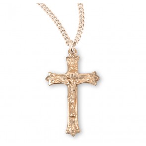 16kt Gold Over Sterling Med High Polished Plain Cfx 18" Ch-Bxd