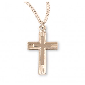 Gold Over Sterling Silver Cross 